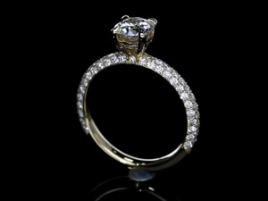 diamond wedding band 3D 打印模型