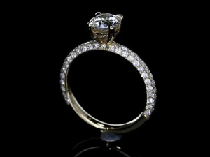 diamond wedding band 3D Print Model
