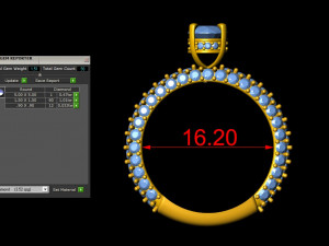 diamond wedding band 3D 打印模型