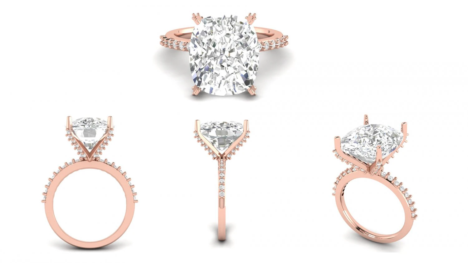 cincin pertunangan 001 Model Cetak 3D .c4d .max .obj .3ds .fbx .stl .blend 