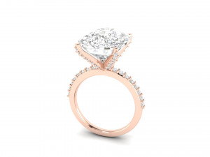 engagement ring 001 Model Cetak 3D