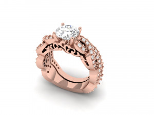engagement ring 002 Modèles 3D en vedette