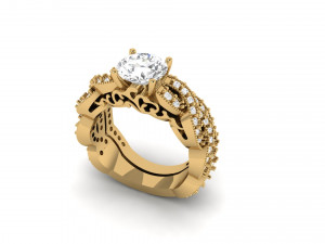 engagement ring 002 Modèles 3D en vedette