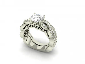 engagement ring 002 3D Print Model