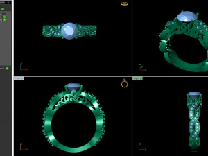 engagement ring 002 3D Print Model