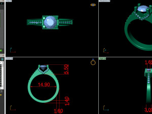 engagement ring 004 3D 打印模型