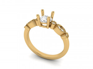 engagement ring 005 3D Print Model