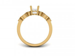 engagement ring 005 3Dプリントモデル