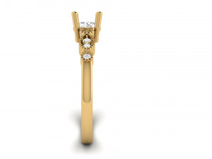 engagement ring 005 3Dプリントモデル