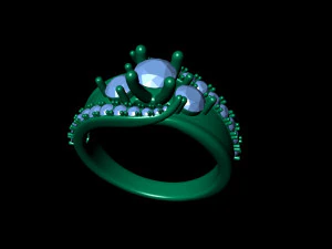 anello di fidanzamento 006 Modello di stampa 3D