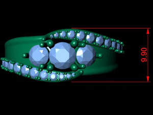 anello di fidanzamento 006 Modello di stampa 3D