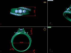 anello di fidanzamento 006 Modello di stampa 3D