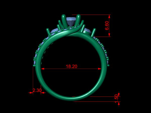 engagement ring 006 Modelo de Impressão 3D