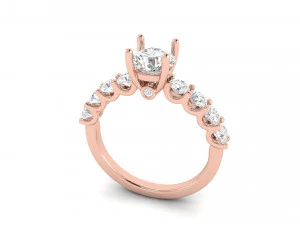 婚約指輪007 3Dプリントモデル