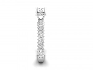 diamond solitare engagement ring 008 3D Baskı Modeli