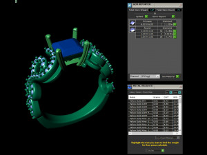 stylish spiral filigree engagement ring Modèles 3D en vedette
