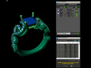 stylish spiral filigree engagement ring 3D Print Model
