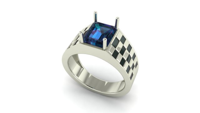 gents enamel ring 001 3Dプリントモデル .c4d .max .obj .3ds .fbx .stl .blend