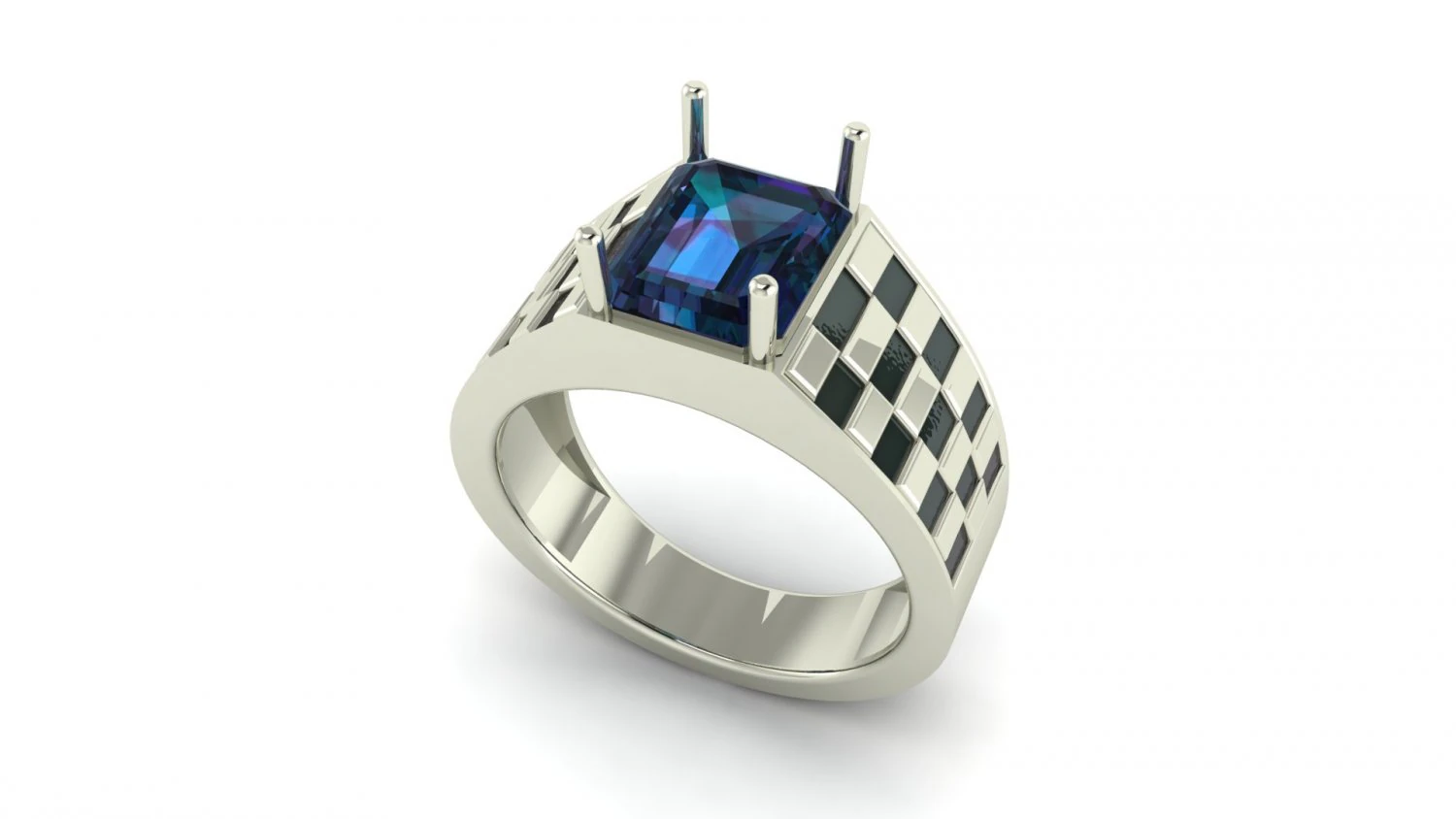 gents enamel ring 001 3D Print Model .c4d .max .obj .3ds .fbx .stl .blend