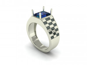 gents enamel ring 001 3Dプリントモデル