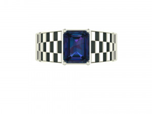 gents enamel ring 001 3Dプリントモデル