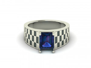 gents enamel ring 001 3Dプリントモデル