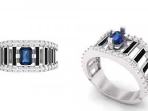 신사 에나멜 반지 002 3D 프린트 모델