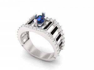 gents enamel ring 002 3Dプリントモデル