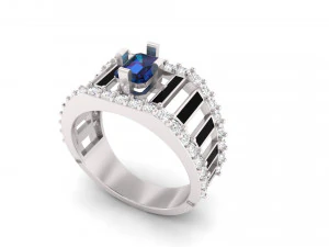 gents enamel ring 002 3D Print Model
