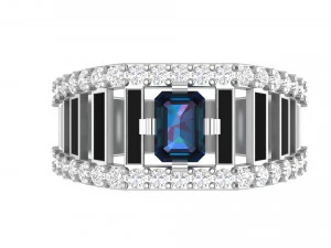 gents enamel ring 002 3D Print Model