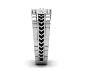 gents enamel ring 003 Model do druku 3D