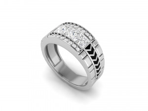 gents enamel ring 003 Model do druku 3D