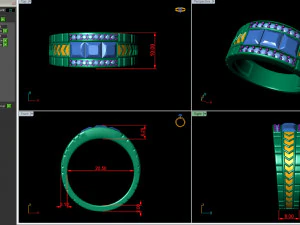 gents enamel ring 003 3D Print Model