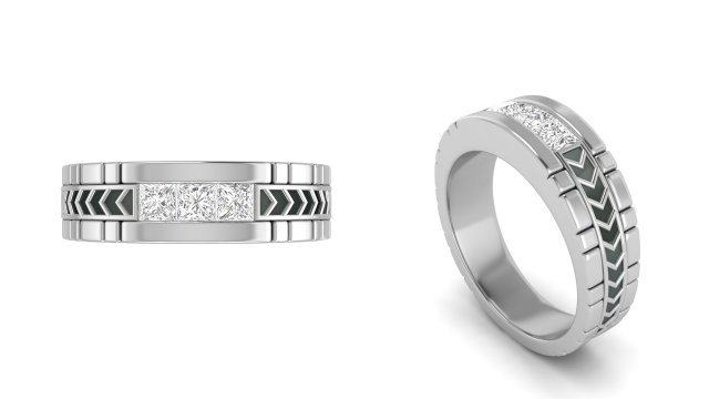 gents enamel ring 004 3D Print Model .c4d .max .obj .3ds .fbx .stl .blend 
