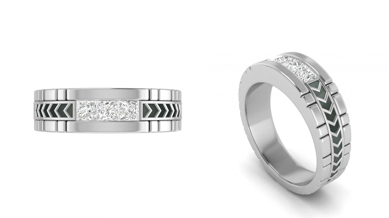 gents enamel ring 004 3D Print Model .c4d .max .obj .3ds .fbx .stl .blend 