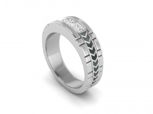 gents enamel ring 004 3D Print Model