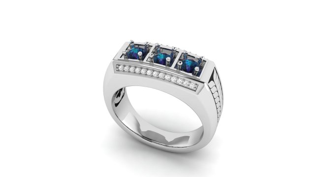 gents enamel ring 005 3D-Druckmodell .c4d .max .obj .3ds .fbx .stl .blend 