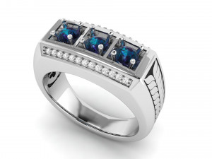 gents enamel ring 005 3D-Druckmodell