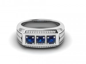gents enamel ring 005 3D-Druckmodell