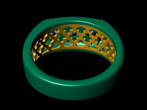 gents enamel ring 005 3D-Druckmodell