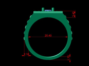 gents enamel ring 006 3D Print Model