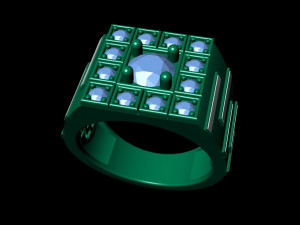 gents enamel ring 006 3D Print Model