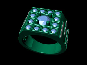 gents enamel ring 006 3D Print Model