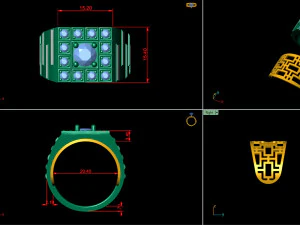 gents enamel ring 006 3D Print Model
