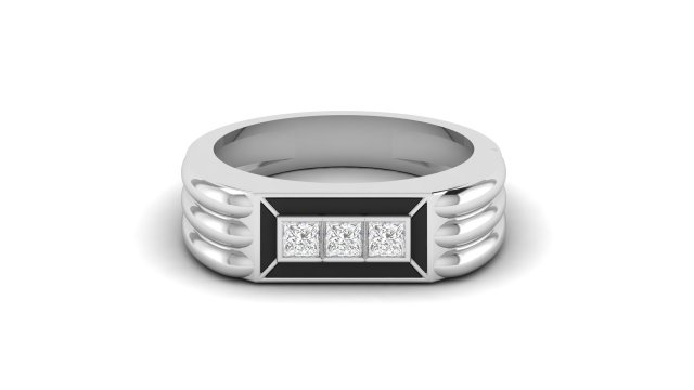 gents enamel ring 007 3D Baskı Modeli .c4d .max .obj .3ds .fbx .stl .blend 
