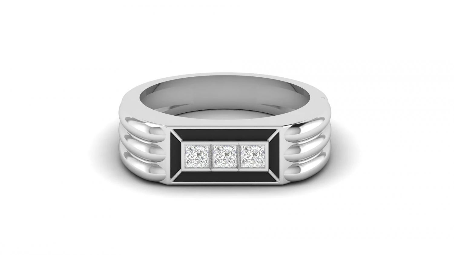 gents enamel ring 007 3D Print Model .c4d .max .obj .3ds .fbx .stl .blend 
