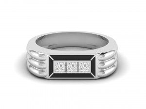 gents enamel ring 007 3D Принт Модель