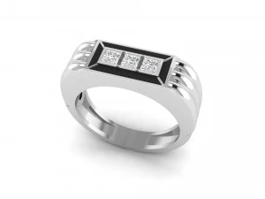 gents enamel ring 007 3D Print Model