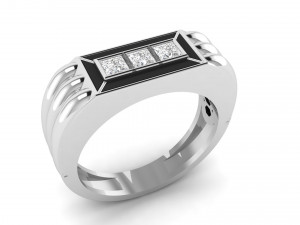 gents enamel ring 007 3D Baskı Modeli