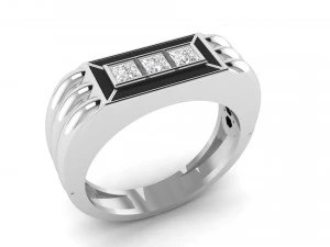 gents enamel ring 007 3D Print Model